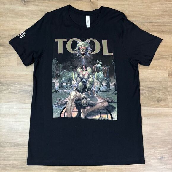 Tool Size L Miami 2022 Tour Tee Shirt Black Concert Merch Simone Bianchi Poster - Picture 1 of 6
